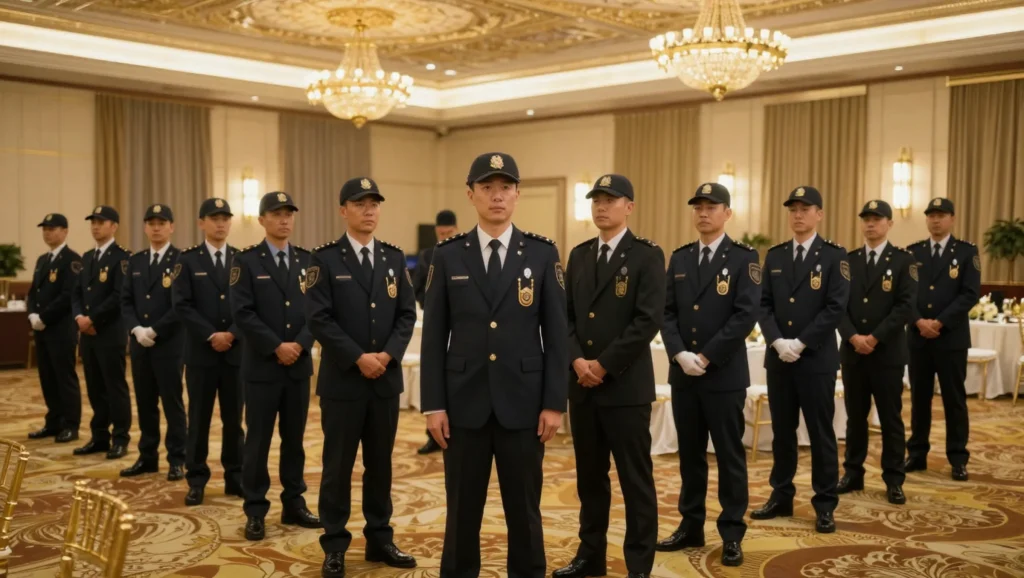 Event security team at corporate gala